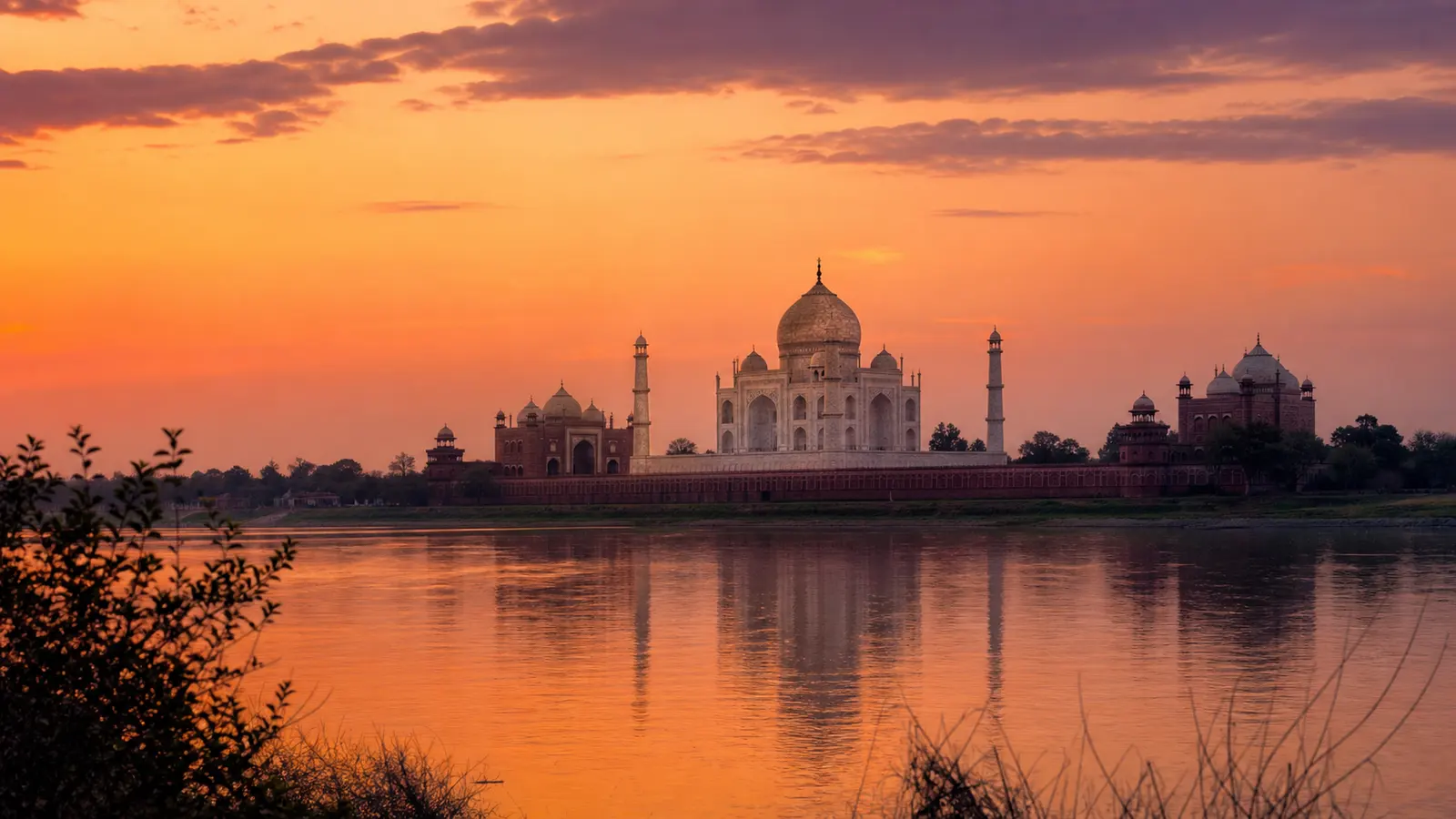 Taj Mahal seen from Mehtab Bagh
