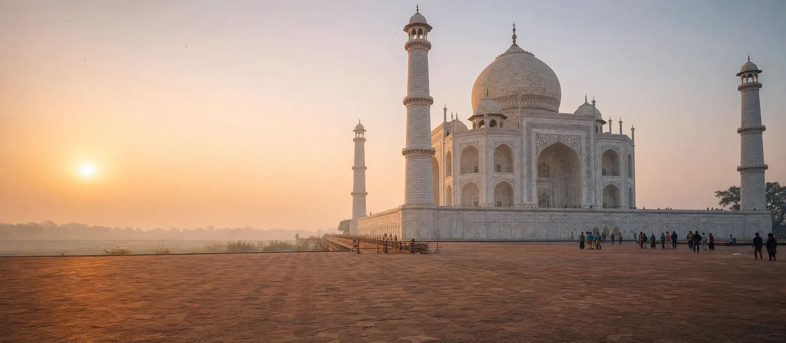 Taj Mahal at first light